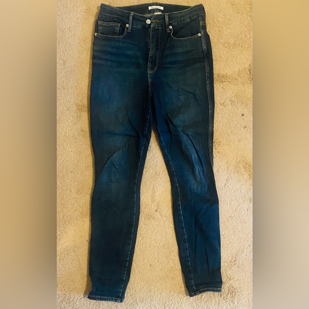 Good American. High rise, dark blue, size 6/28